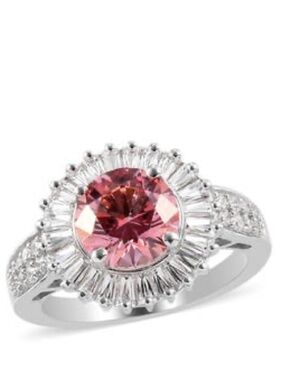 SWAROVSKI Fancy Pink Zirconia Ring